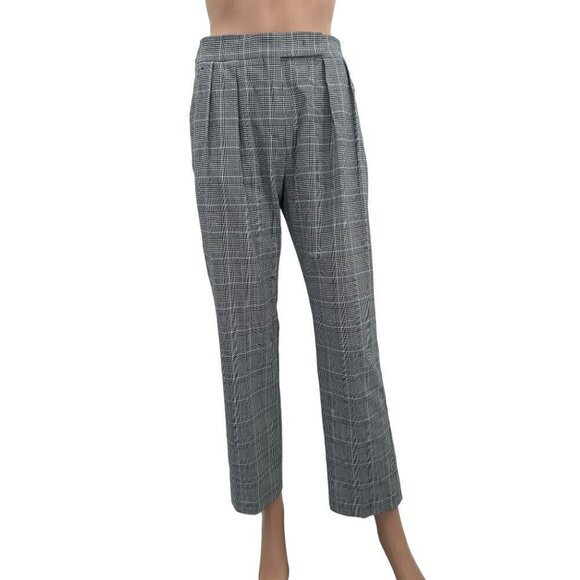 Max Mara Pleated Cropped Plaid Pants NWOT - Picture 5 of 11